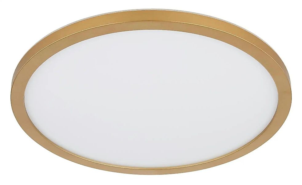Globo Lighting Deckenleuchte   ¦ gold ¦ Maße (cm): B: 42 H: 2,5 T: 42.0 Lam günstig online kaufen