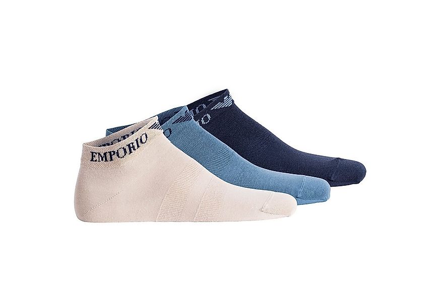 Emporio Armani Sneakersocken Herren Socken 3er Pack Baumwolle (Packung, 3er günstig online kaufen
