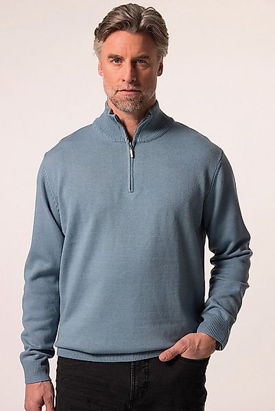 Boston Park Rundhalspullover Troyer Strick Zippkragen günstig online kaufen