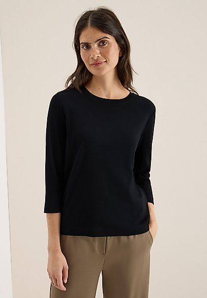 CECIL Rundhalsshirt aus Baumwolle mit Stretchante günstig online kaufen