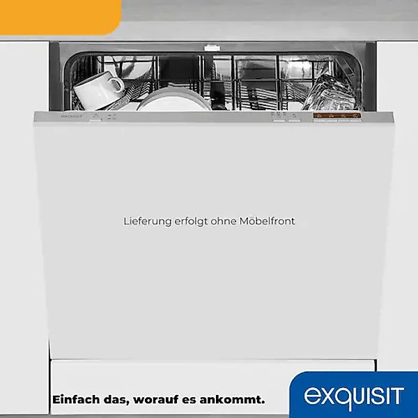 exquisit vollintegrierbarer Geschirrspüler »EGSP6012-E-030E silber« 11 l 12 günstig online kaufen
