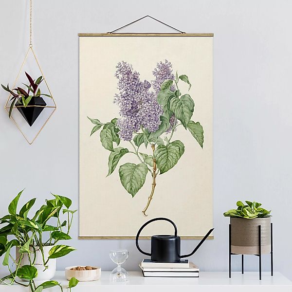 Stoffbild Blumen mit Posterleisten - Hochformat Maria Geertruyd Barbiers-Sn günstig online kaufen