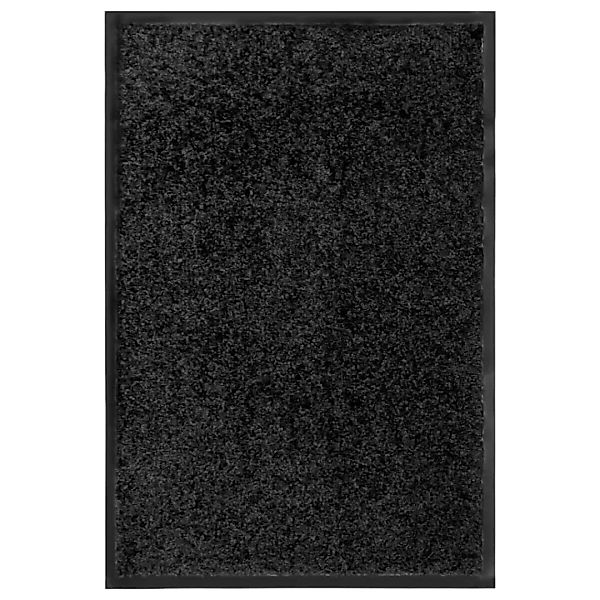 Fußmatte Waschbar Schwarz 40x60 Cm günstig online kaufen