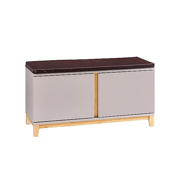 SoBuy Schuhbank mit Sitzfläche Garderobenbank Sitzbank Dielenbank FSR117-KA günstig online kaufen