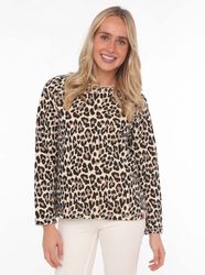 Zwillingsherz Sweater "Leo allover" mit animalischem günstig online kaufen