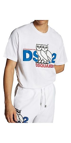 Dsquared2 Print-Shirt Dsquared2 D2 x OVO T-Shirt Weiß Herren M günstig online kaufen