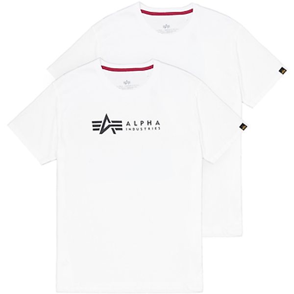 Alpha Industries  T-Shirts & Poloshirts Alpha Label T 2 Pack - white günstig online kaufen