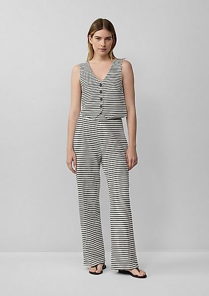 s.Oliver Stoffhose Strukturierte Wide-Leg-Hose im Relaxed Fit günstig online kaufen