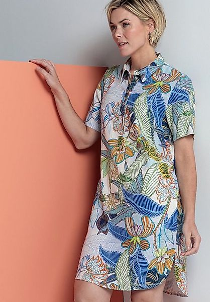 bianca Hemdblusenkleid ANINA mit modernem mehrfarbigen Druck in Trendfarben günstig online kaufen