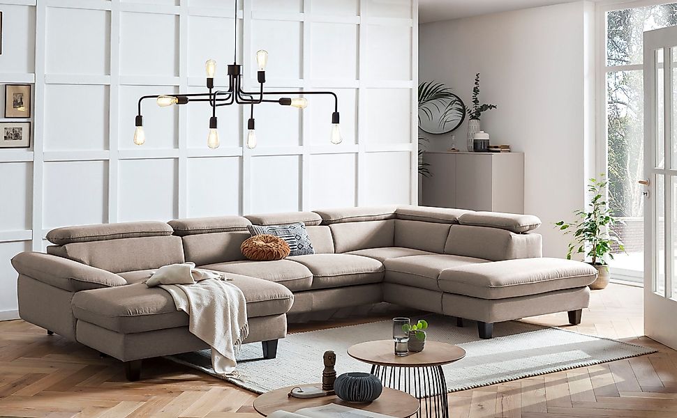 Home affaire Wohnlandschaft Pilot U-Form, mit günstig online kaufen