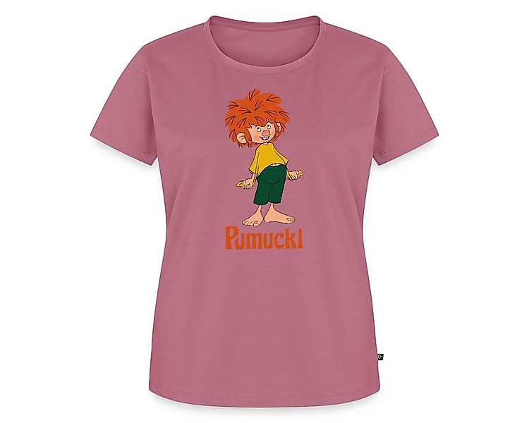 Spreadshirt T-Shirt Pumuckl Mit Frecher Pose Und Verschmitztem Lächeln Frau günstig online kaufen