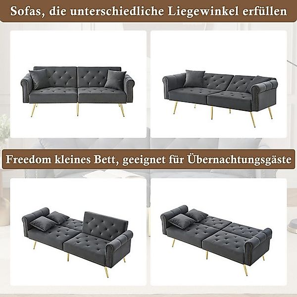 STILVORA Schlafsofa couch mit schlaffunktion,2-Sitzer sofas mit Verstellbar günstig online kaufen