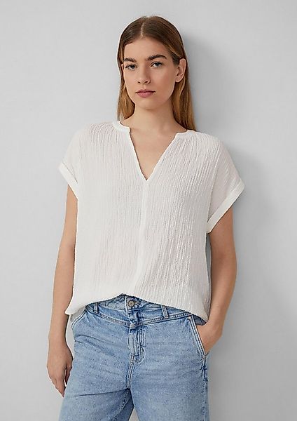 s.Oliver Blusentop Bluse Strukturierte Bluse aus Viskosemix günstig online kaufen