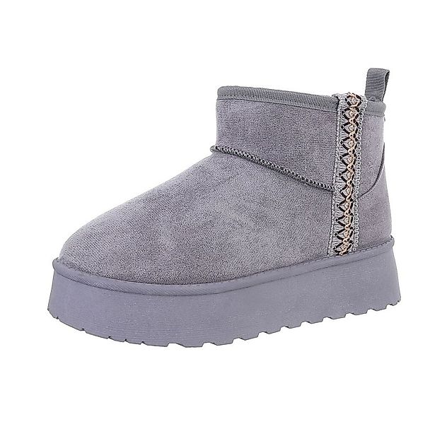Ital-Design Damen Snowboots Freizeit Snowboots (87417866) Flach Stiefelette günstig online kaufen