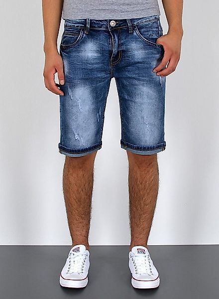 ESRA Jeansshorts Herren Sommerhose Jeans Shorts Herren Jeans-Shorts Stretch günstig online kaufen