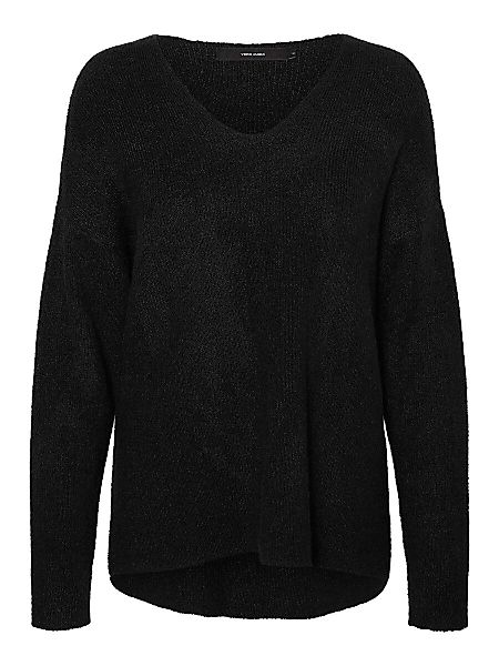 VERO MODA V-ausschnitt Pullover Damen Schwarz günstig online kaufen