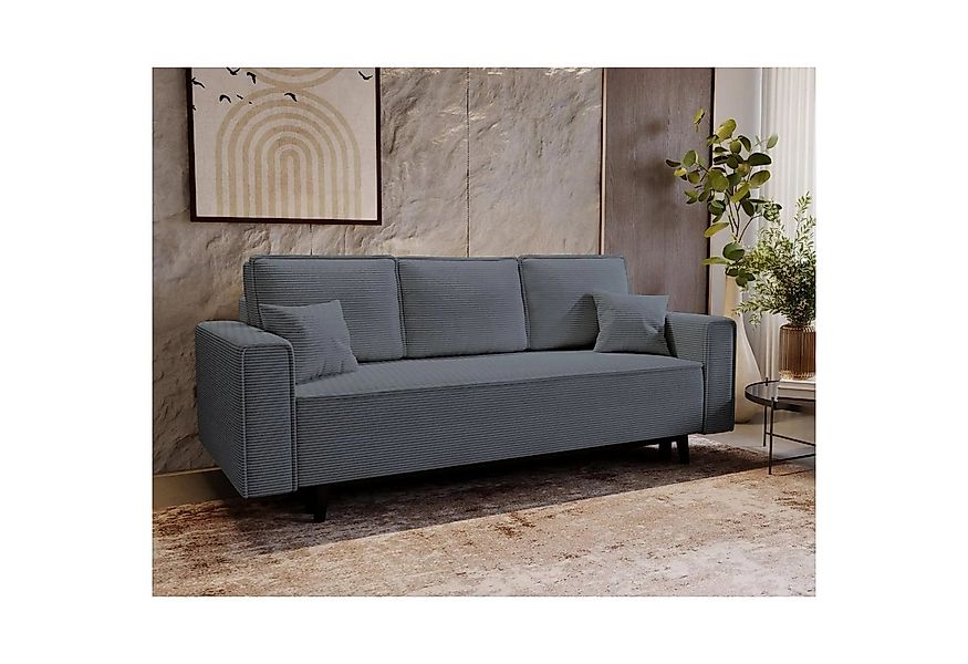 Beautysofa Polstergarnitur Monte, (Polsterset aus Cord-Bezug, Schlafsofa mi günstig online kaufen