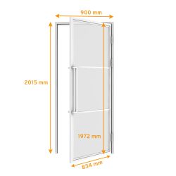 inova wohnen Zimmertür Glastür mit Stahlrahmen günstig online kaufen