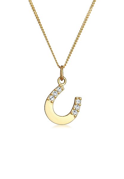 Elli Kette mit Anhänger Hufeisen Kristalle günstig online kaufen