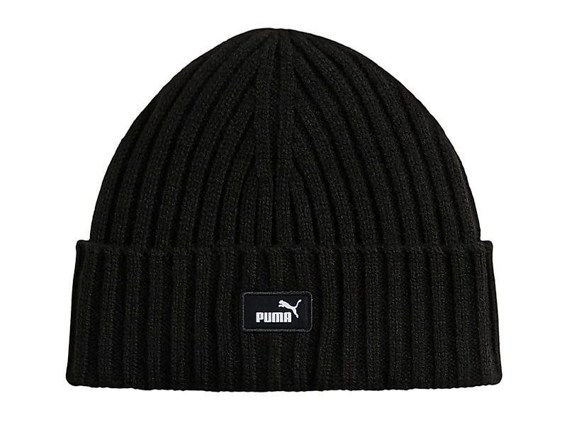 PUMA Strickmütze (Beanie) ESS Fisherman (Rippenstruktur) schwarz - 1 Stück günstig online kaufen