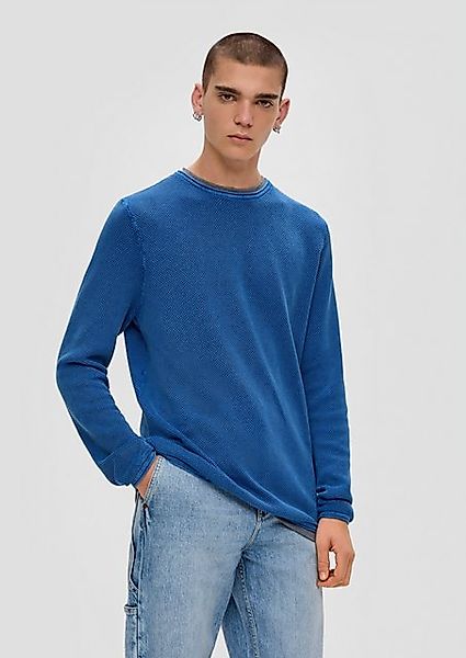 QS Strickpullover Strickpullover aus reiner Baumwolle günstig online kaufen