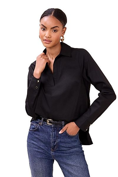 LIPSY Hemdbluse Popeline-Hemd mit V-Ausschnitt, Regular (1-tlg) günstig online kaufen