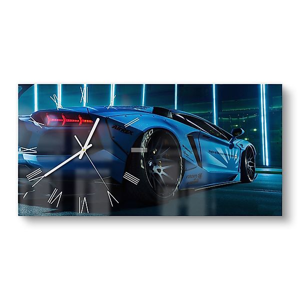 DEQORI Wanduhr 'Lamborghini Aventador' (Glas Glasuhr günstig online kaufen