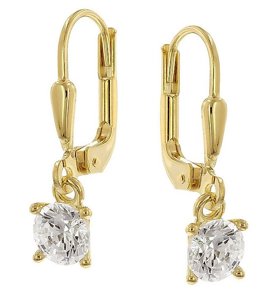 Glizz Paar Ohrhänger Damen-333 Gold mit Zirkonias günstig online kaufen
