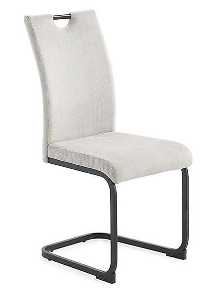 Schwingstuhl 4er Set Max Cord Hellgrau günstig online kaufen