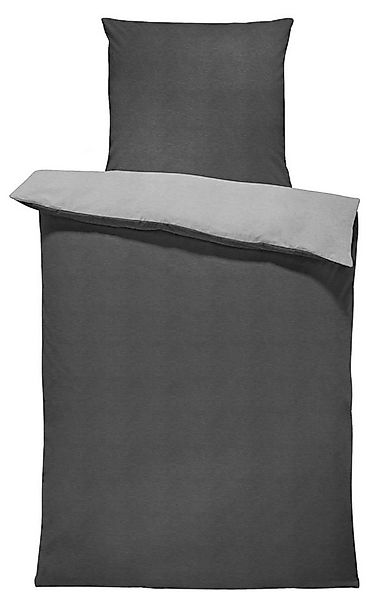 One Home Bettwäsche Melange, Jersey, 2 teilig, meliert modern, kuschelig we günstig online kaufen