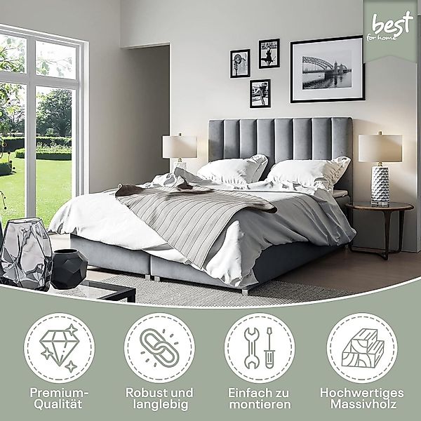 Best for Home Boxspringbett mit Bettkasten günstig online kaufen