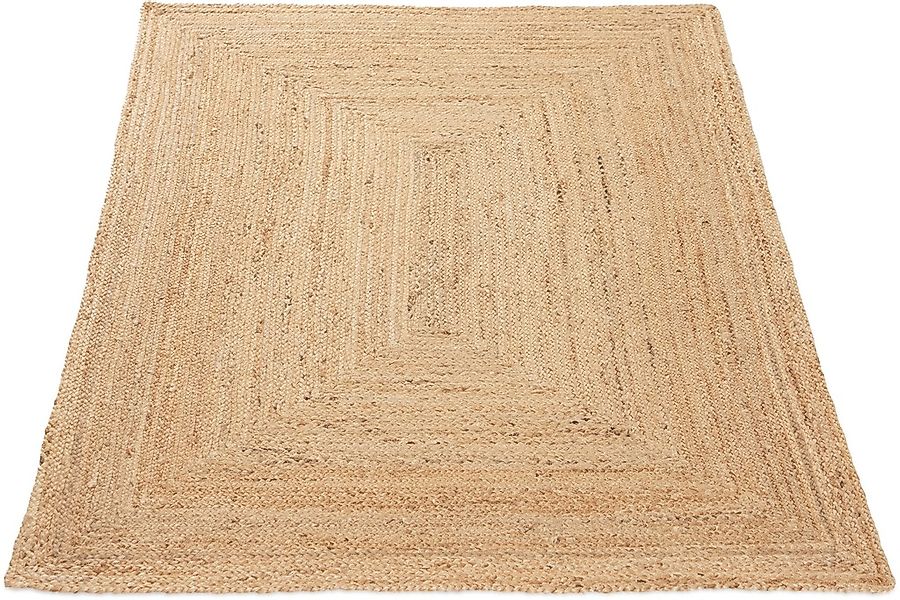 carpetfine Teppich »Nele Juteteppich Naturfaser«, rechteckig, 6 mm Höhe, ge günstig online kaufen