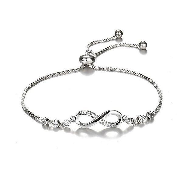 PANDACHARMS Silberarmband Infinity mit Steinen, 925 günstig online kaufen