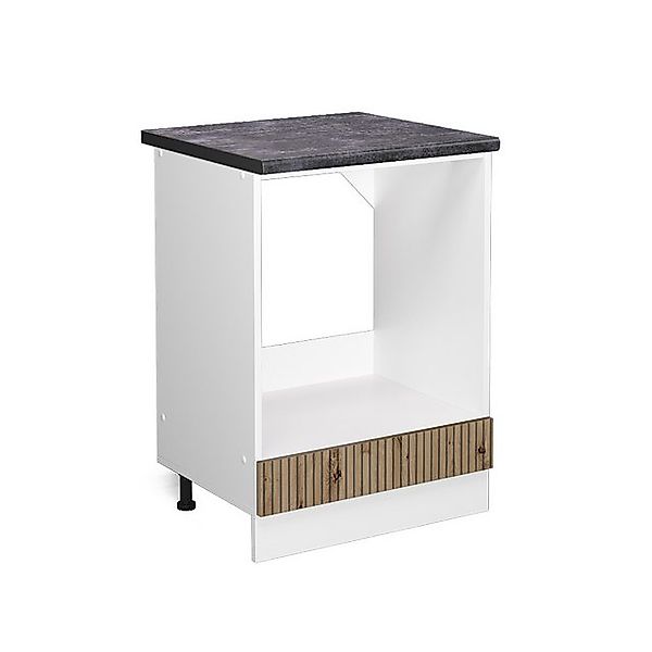 Vicco Herdumbauschrank R-Line Herdschrank Artisan-Eiche/Weiß 60 cm AP Marmo günstig online kaufen