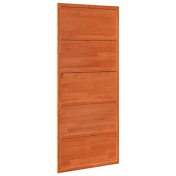 vidaXL Schiebetür Scheunentür Wachsbraun 90x208 cm günstig online kaufen