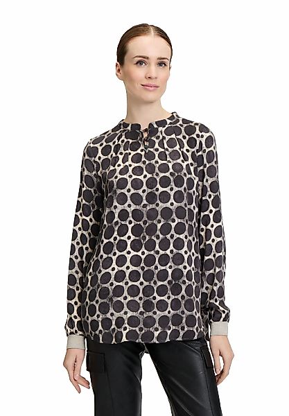 Cartoon Schlupfbluse "Cartoon Damen Casual-Bluse mit Rippbündchen" günstig online kaufen