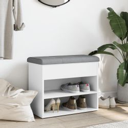 vidaXL Sitzbank Schuhbank Weiß 62 x günstig online kaufen