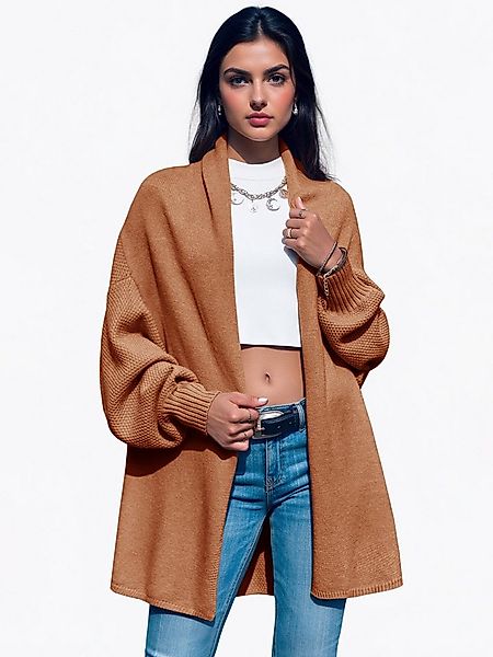 Imily Bela Cardigan Damen Lange Strickjacken mit Fledermausärmeln (Packung, günstig online kaufen
