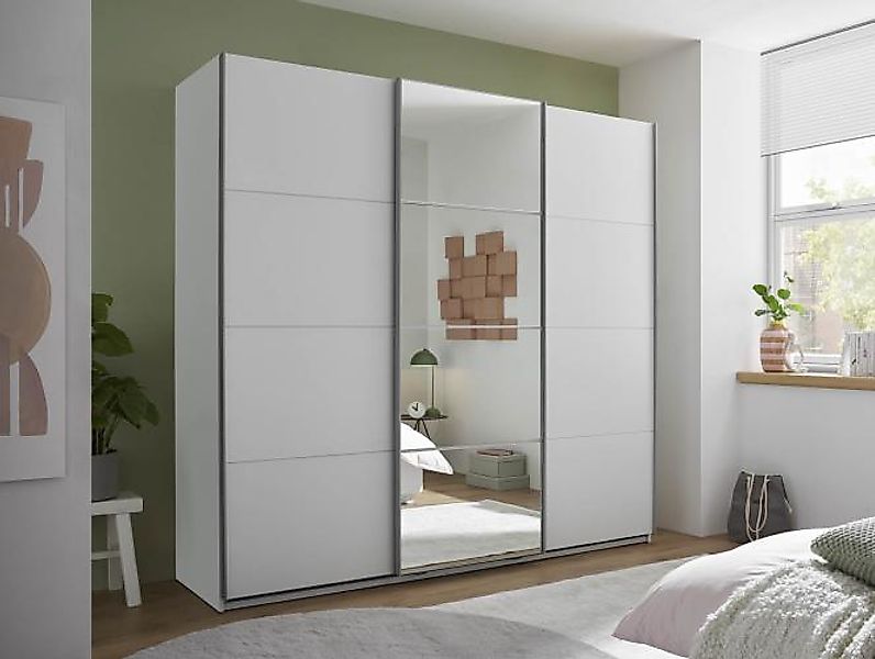 Schwebetürenschrank 3-trg. mit Spiegeltür und kompletter Inneneinteilung ca günstig online kaufen