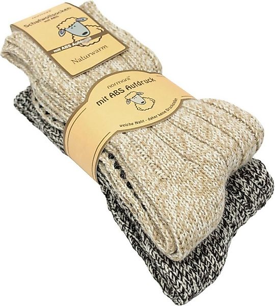 normani Thermosocken 2 Paar Norweger-ABS-Socken mit Schafwolle (Set, 2 Paar günstig online kaufen