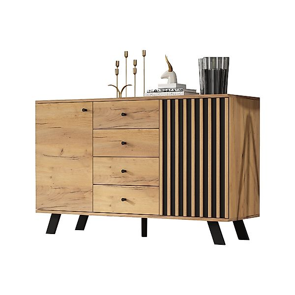BlingBin Sideboard Eckschrank, Kommode mit 4 günstig online kaufen