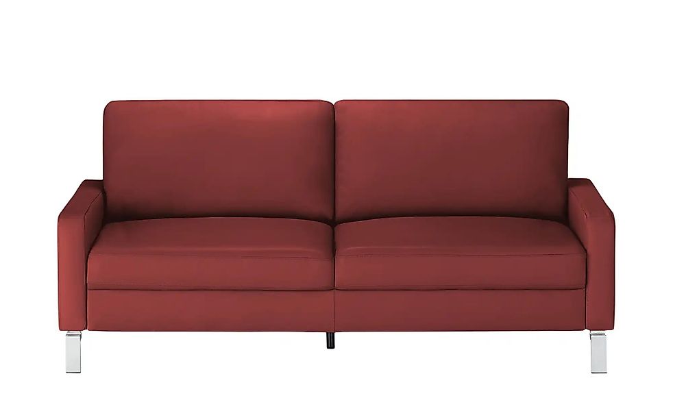 Max Schelling Ledersofa mit Winkelfüßen Maximum ¦ rot ¦ Maße (cm): B: 164 H günstig online kaufen