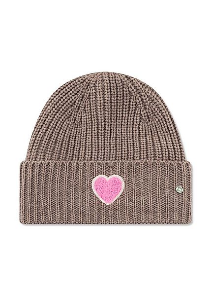 Codello Strickmütze (1-St) mit einem „Herz“-Stickerei in Teddy-Optik günstig online kaufen