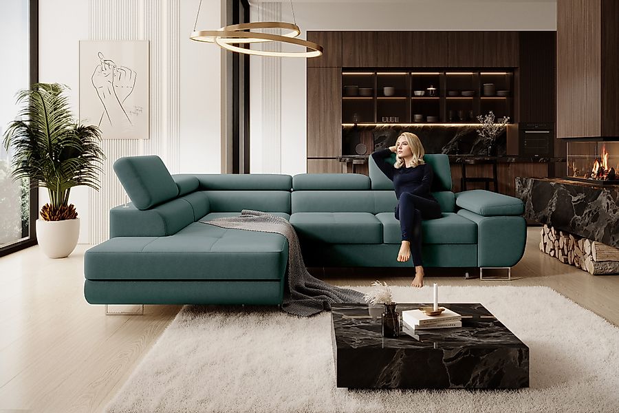 NEXT COLLECTION Ecksofa Wild, Verstellbare Kopfstützen, günstig online kaufen
