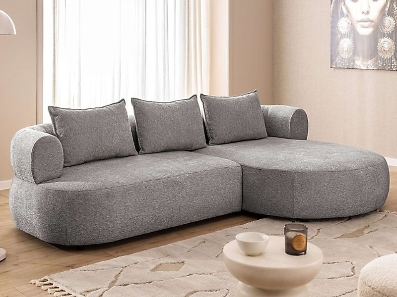 Home affaire Ecksofa »LUSSAC L-Form Design-Sofa mit Zierkissen, Maße B/T/H: günstig online kaufen