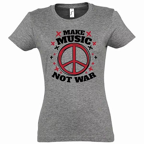 Youth Designz T-Shirt "Make Music Not War" Damen Shirt mit trendigem Frontp günstig online kaufen