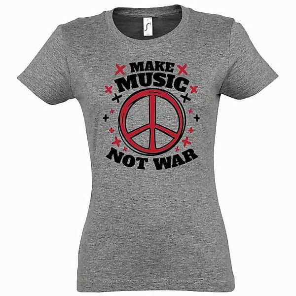 Youth Designz T-Shirt "Make Music Not War" Damen Shirt mit trendigem Frontp günstig online kaufen