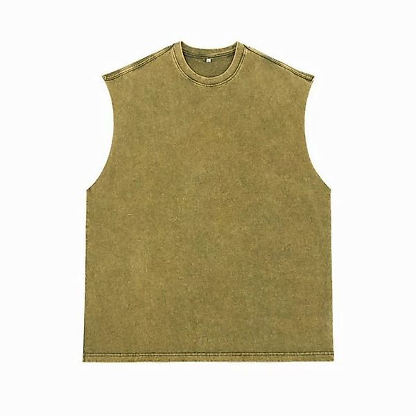 YRIIOMO T-Shirt Lockeres ärmelloses Tanktop Sommer Retro-T-Shirt günstig online kaufen