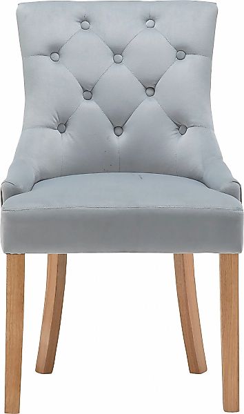 Leonique 4-Fußstuhl "Doncaster", (Set), 2 St., Samt, mit Knopfheftung im Rü günstig online kaufen