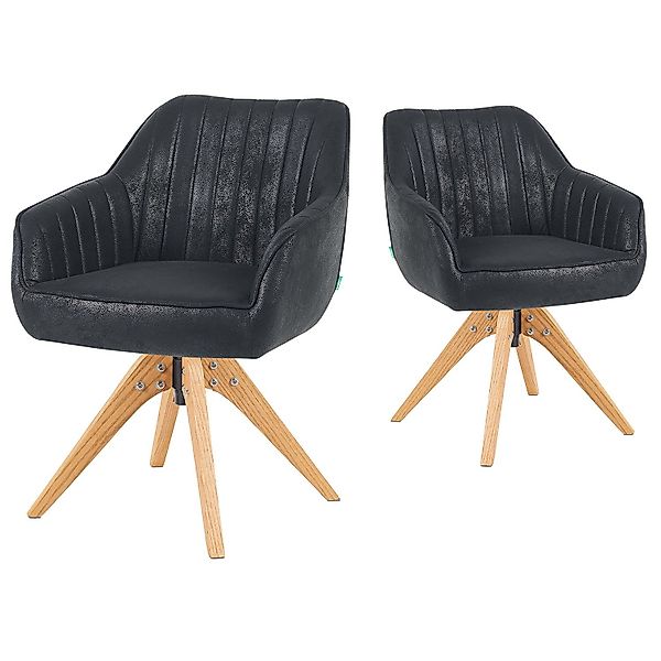 DUBI Möbel Polsterstuhl Mika-Finn 2er-Set, Federkern, günstig online kaufen